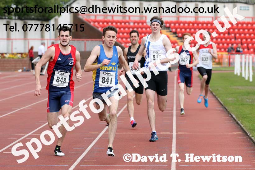 Senior mens 800 metres hurdles, North Eastern Track and Field Champs, Gateshead Stadium. Photo: David T. Hewitson/Sports for All Pics